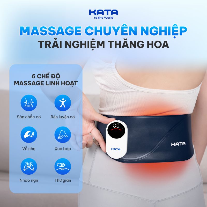 6 chế độ massage chuyên nghiệp mô phỏng động tác tay người thật