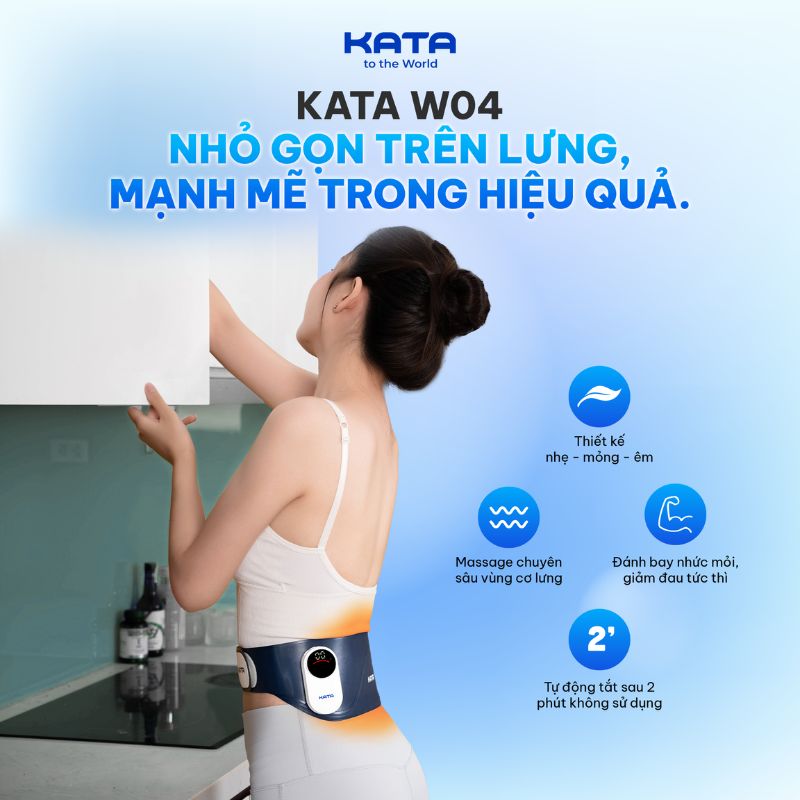Hướng dẫn sử dụng máy massage lưng KATA W04
