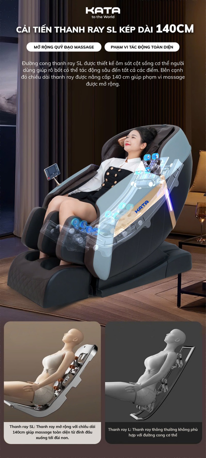 KATA MC02 có thiết kế thông minh, ôm trọn đường cong cơ thể