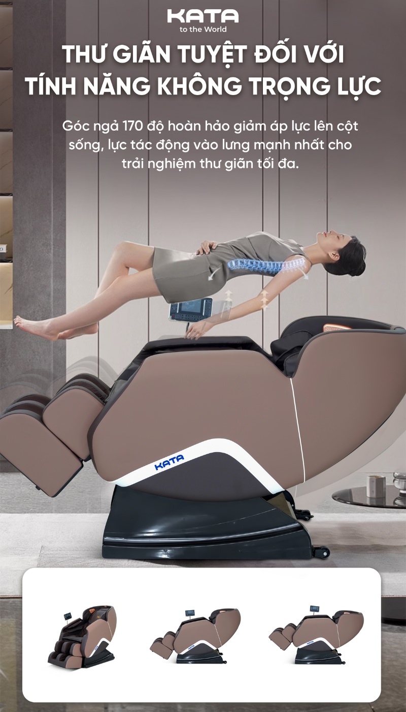 Massage không trọng lực giúp thư giãn tuyệt đối